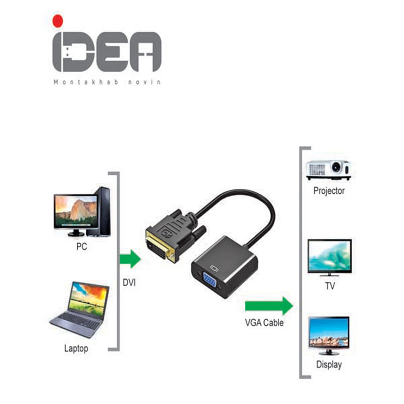 مبدل DVI-D به VGA مدل 001 Idea