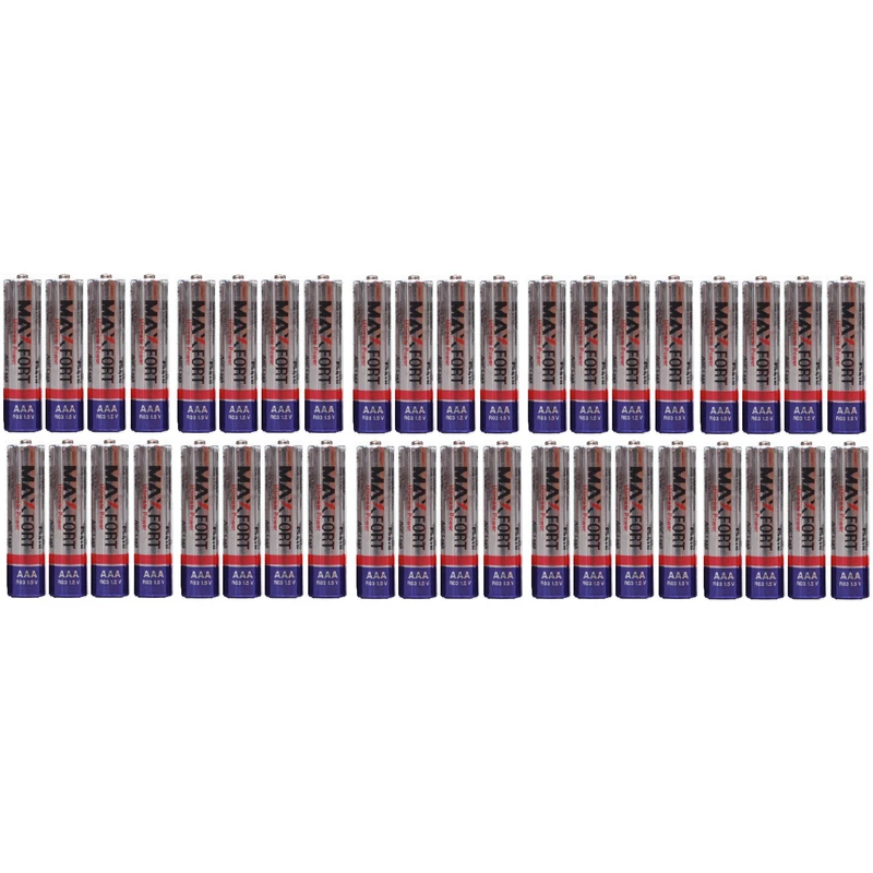 باتری نیم قلمی مکس فورت مدل R03 بسته 40 عددی