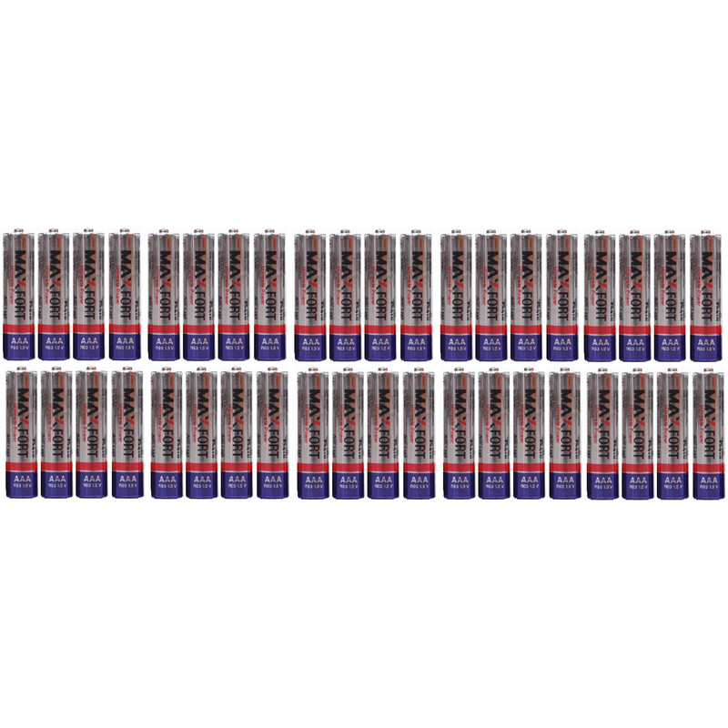 باتری نیم قلمی مکس فورت مدل R03 بسته 40 عددی