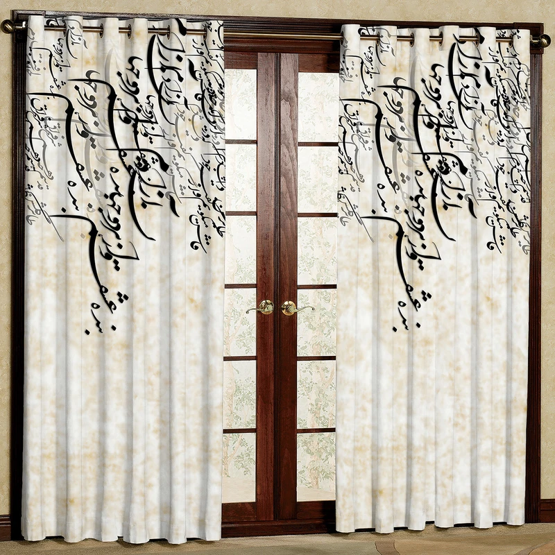 پرده مدل مخمل پانچی کد 4271 سایز 140x280 سانتی متر