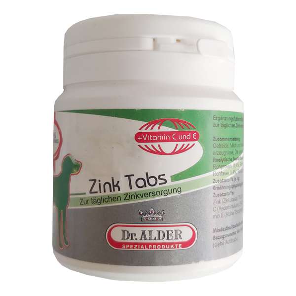 قرص زینک سگ دکتر آلدرز مدل Vitamina بسته 120 عدد حجم 150 گرم