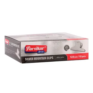 گیره کاغذ پارسیکار مدل JM122 بسته 12 عددی