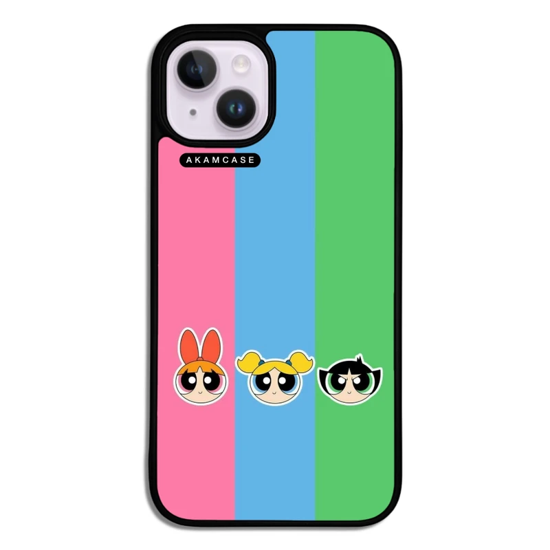 کاور آکام مدل AMCWA14-POWER PUFF GIRLS8  مناسب برای گوشی موبایل اپل iPhone 14
