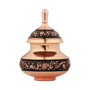 قندان مسی مدل الماس تراش کد 20