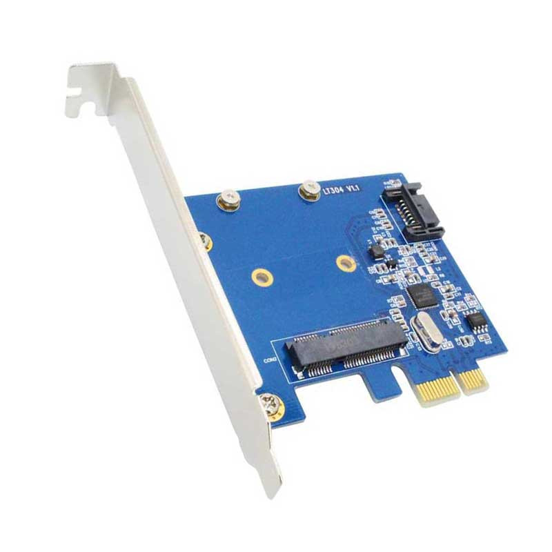 کارت تبدیل PCI-E به M-SATA و SATA مدل NETPIL MS13 