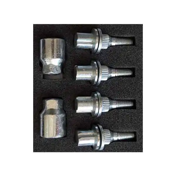 قفل رینگ خودرو ضد سرقت مدل 1145 مناسب برای پژو 207 مجموع 4 عددی