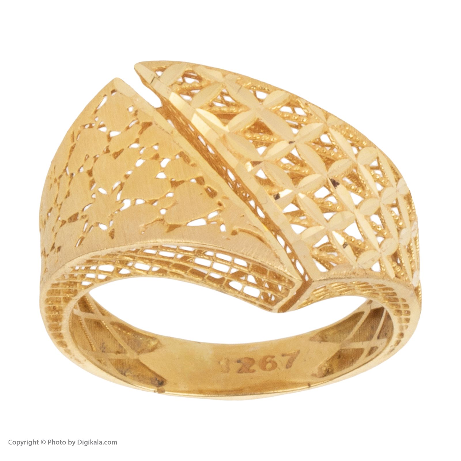انگشتر طلا 18 عیار زنانه مایا ماهک مدل MR0393 -  - 2