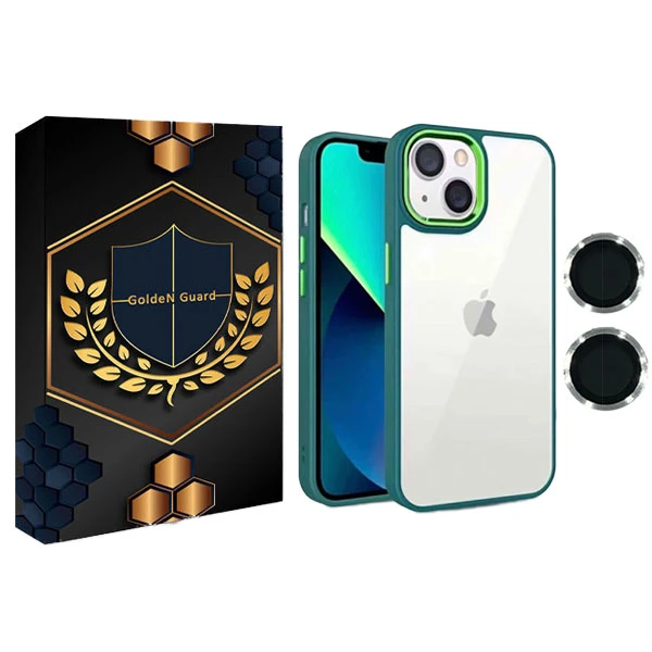 کاور گلدن گارد مدل New_skin مناسب برای گوشی موبایل اپل iphone13 به همراه محافظ لنز دوربین