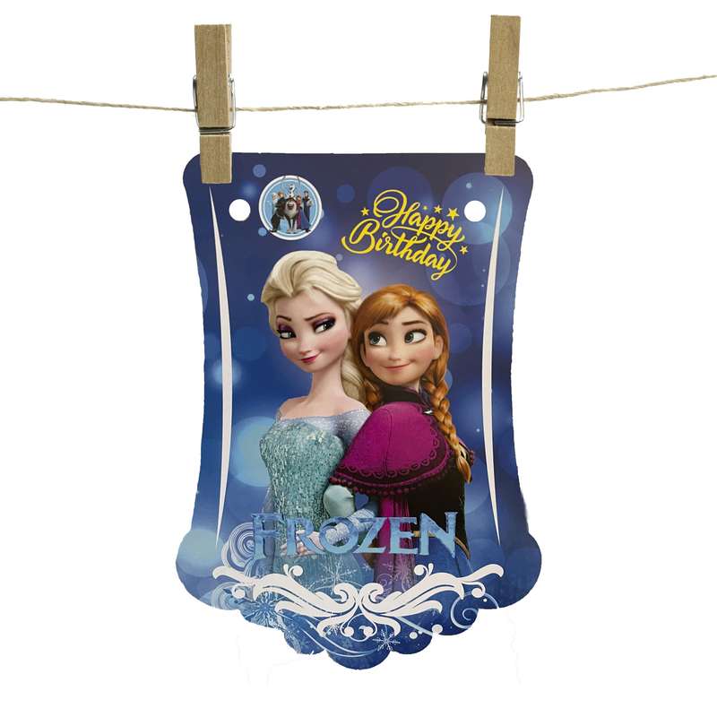 ریسه تولد شمسه نگار مدل فروزن بسته 12 عددی