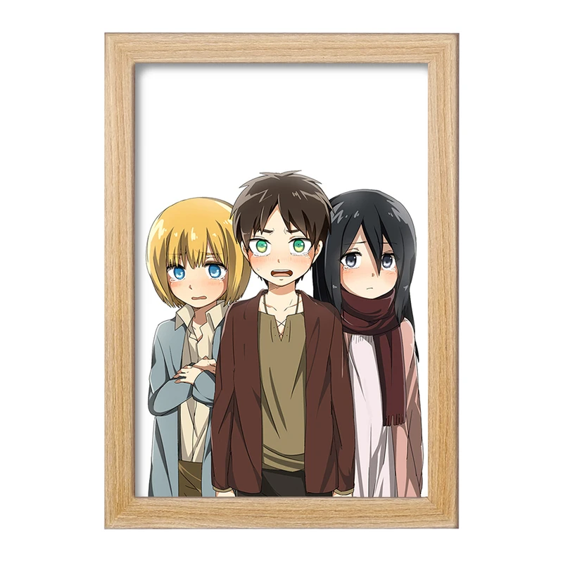 تابلو خندالو مدل میکاسا و ارن و ارمین انیمه اتک آن تایتان Attack on Titan  کد 18557