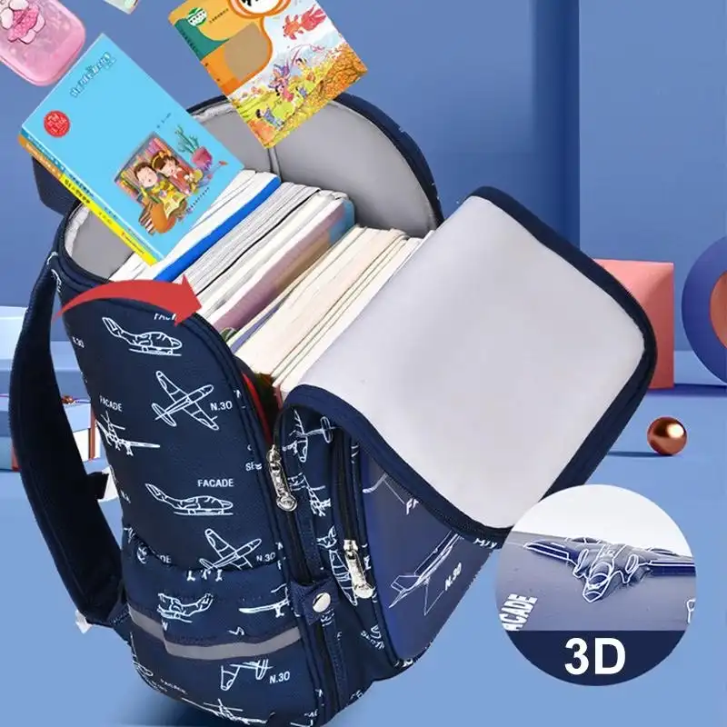 کوله پشتی طرح جت جنگی باکسی کد 002