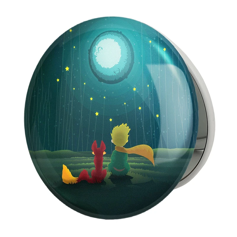 آینه جیبی خندالو طرح شازده کوچولو مدل تاشو کد 25760 