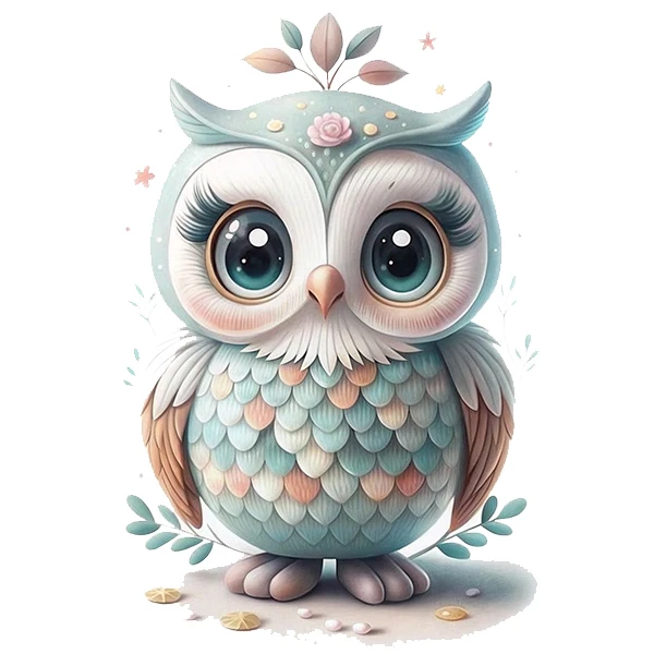 استیکر پارچه و لباس پاد آفرین طرح جغد کد 3519