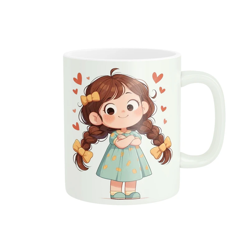 ماگ پاد آفرین مدل فانتزی دخترانه کد 7190