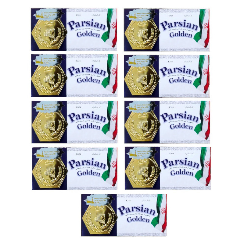 سکه گرمی طلا 18 عیار مدل پارسیان آفرینش k050 مجموعه 9 عددی
