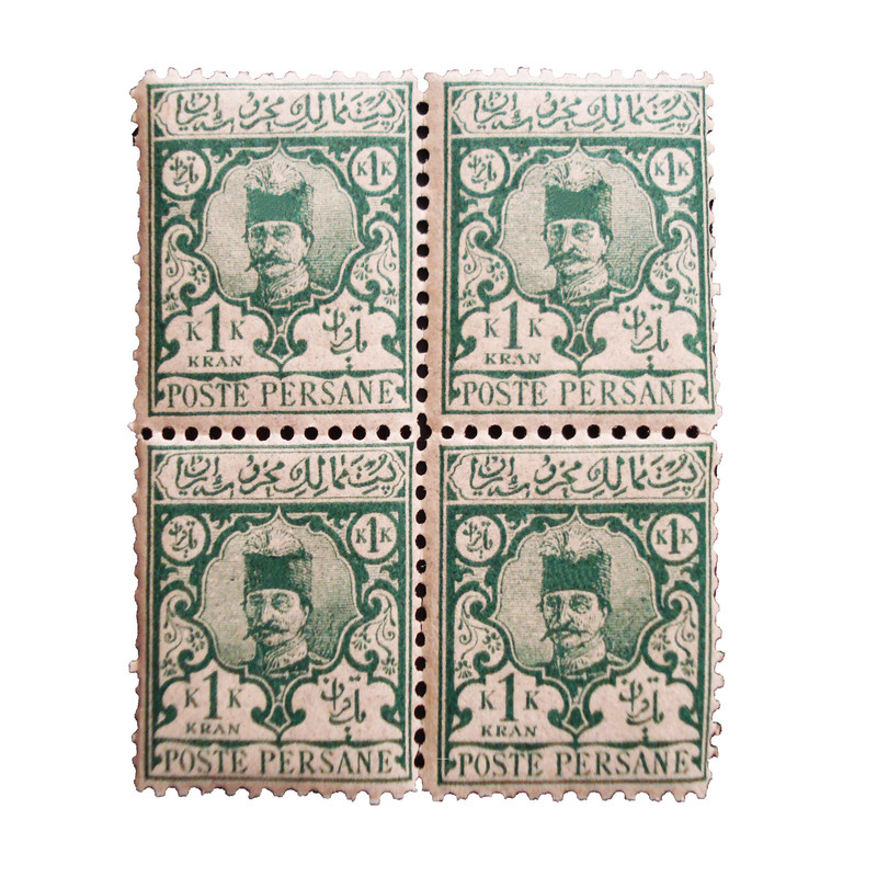 تمبر یادگاری مدل قاجار کد NAS-MEH-66 بسته 4 عددی