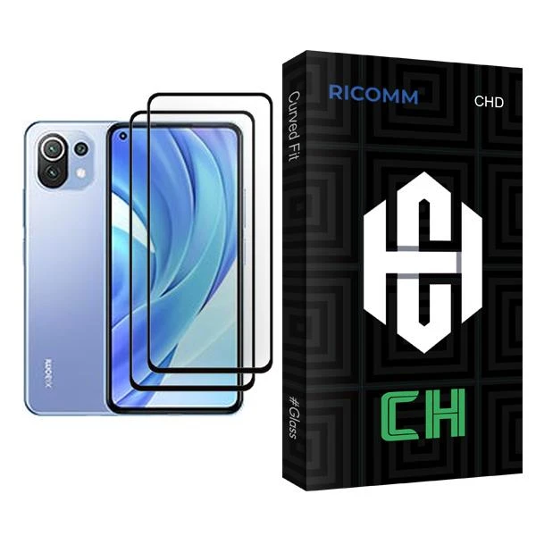 محافظ صفحه نمایش ریکام مدل CH Glass MIX002 مناسب برای گوشی موبایل شیائومی Mi 11 Lite بسته دو عددی