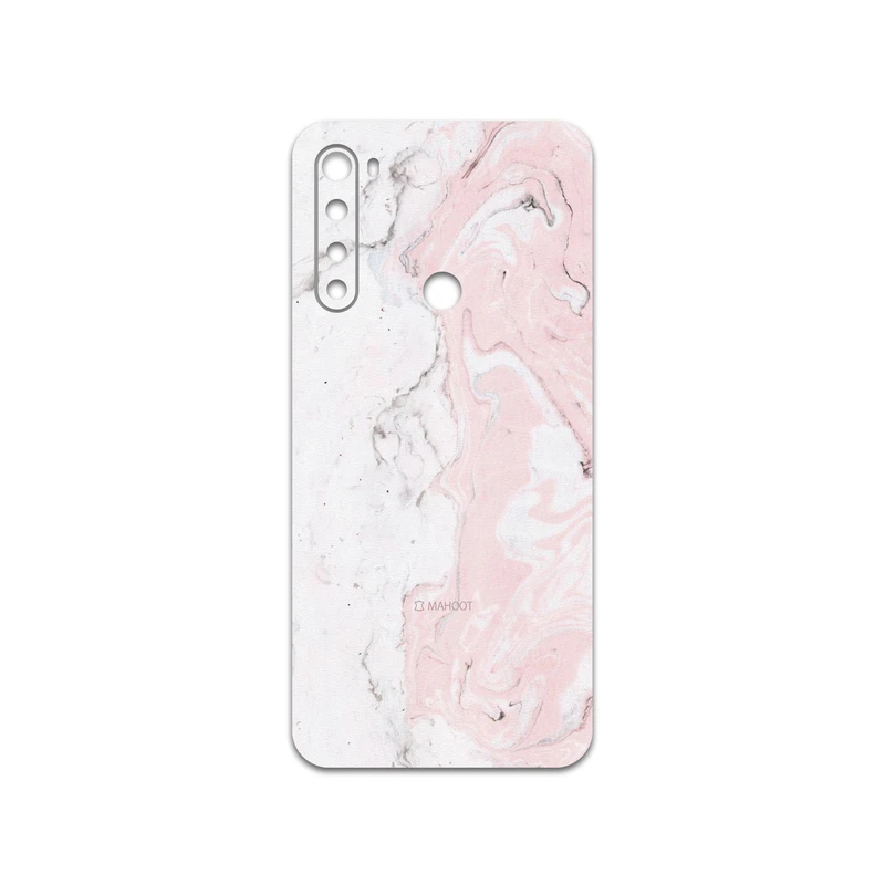 برچسب پوششی ماهوت مدل Blanco-Pink-Marble مناسب برای گوشی موبایل شیائومی Redmi Note 8