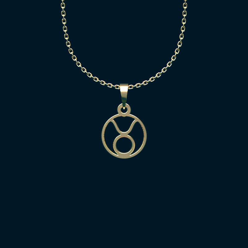 گردنبند طلا 18 عیار زنانه مدوپد مدل دایره کد RR2-1-1012