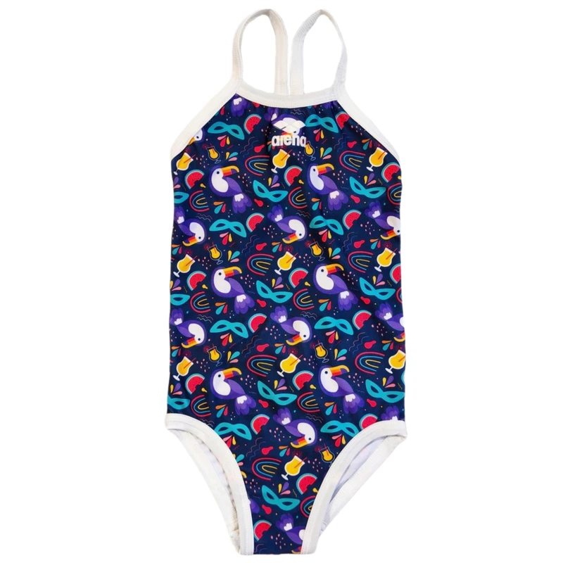 مایو دخترانه مدل اسلیپ بندی پرنده کد 08