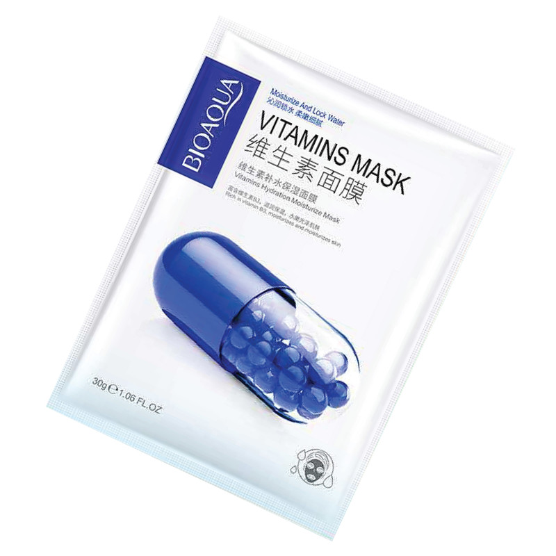 ماسک صورت بایو آکوا مدل ویتامین B3 وزن 30 گرم