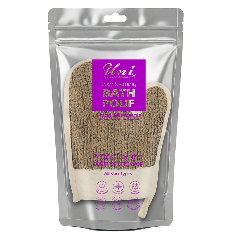 لیف حمام یونی لد مدل سیسال Sisal طرح دستکشی میکرودرم