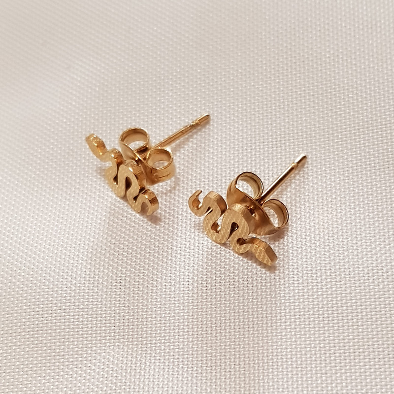 گوشواره دخترانه مدل مار 3238 گوشواره دخترانه مدل مار 3238