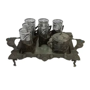 سرویس چای خوری پیوتر 16 پارچه کد RP-1302