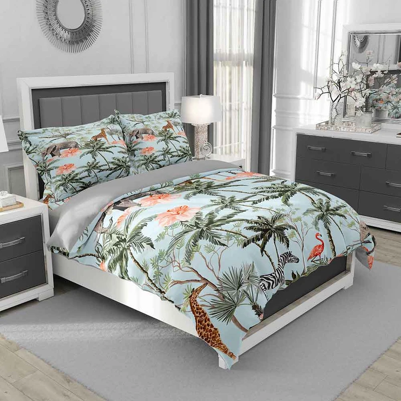 سرویس روتختی یک نفره 5 تکه نوپه هوم مدل حیوانات T6222