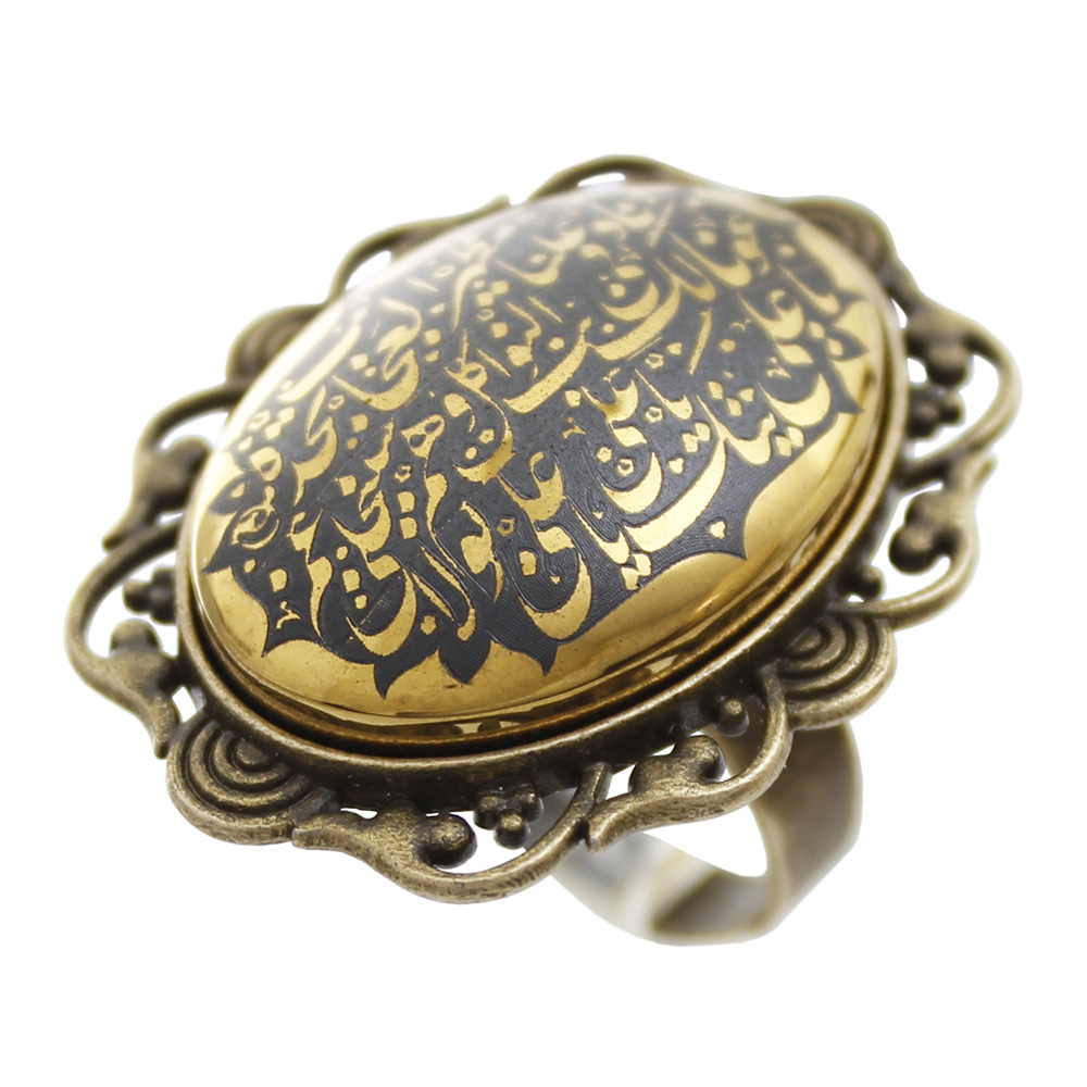 انگشتر زنانه مدل حدید  طرح ناد علی کد 69250