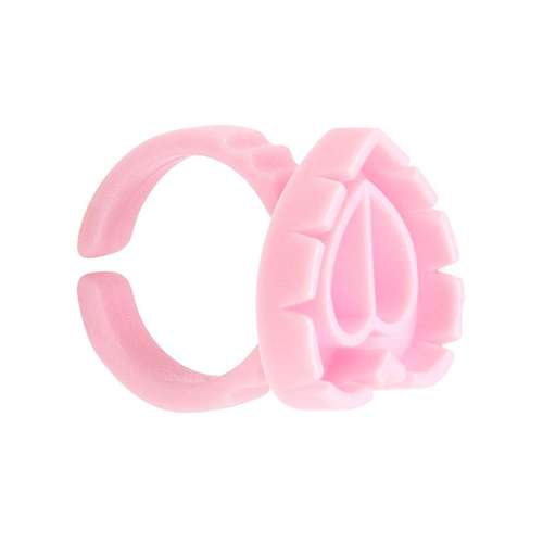 محفظه نگهداری چسب مژه مصنوعی مدل قلبی بسته 100 عددی