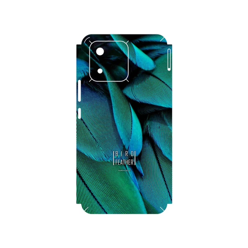 برچسب پوششی ماهوت مدل Green Feather مناسب برای گوشی موبایل آنر X5