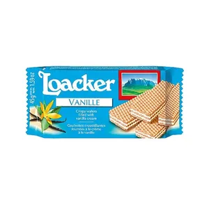 ویفر لواکر با طعم وانیلی مدل crispy - مقدار 45 گرم