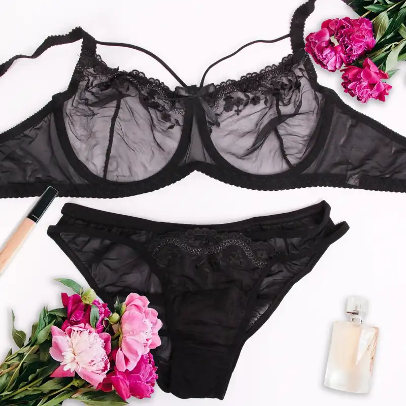 ست شورت و سوتین زنانه کارنا رز مدل 3341 رنگ مشکی