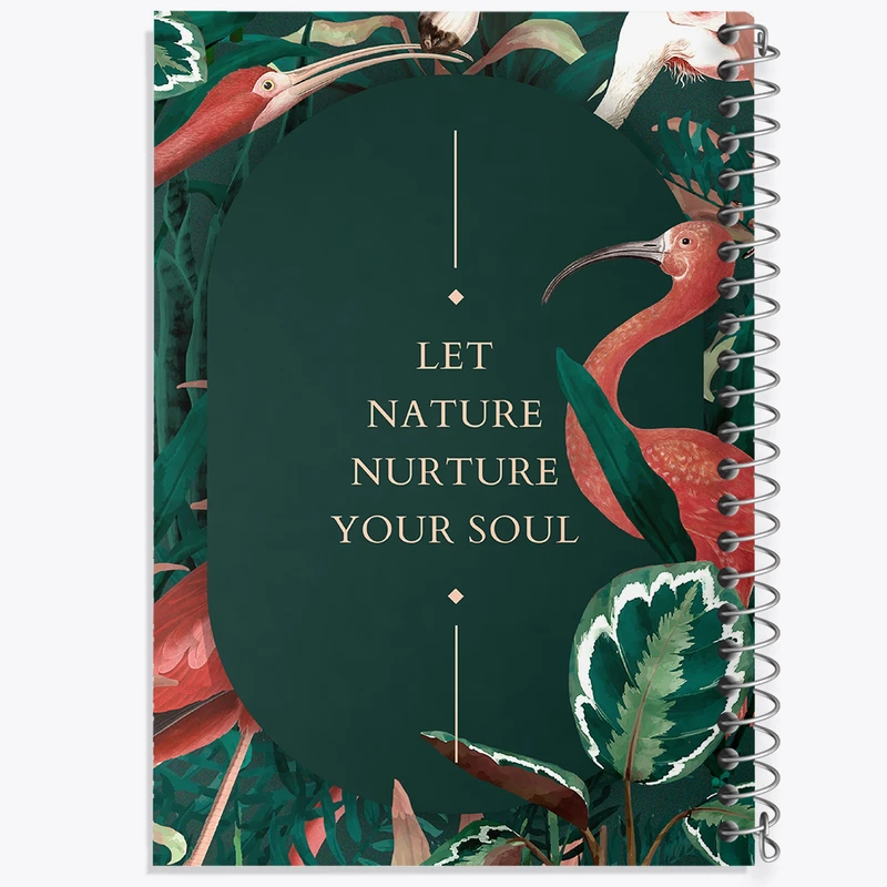 دفتر لیست خرید 50 برگ خندالو طرح Let Nature Nurture Your Soul کد N2313