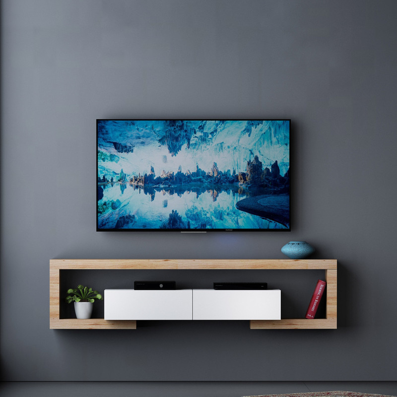 میز تلویزیون دیواری مدل چوبین02 میز تلویزیون دیواری مدل چوبین02