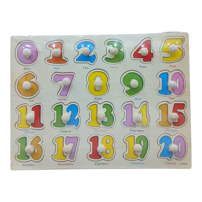 پازل آموزشی مدل جورچین برشی طرح اعداد کد 3002