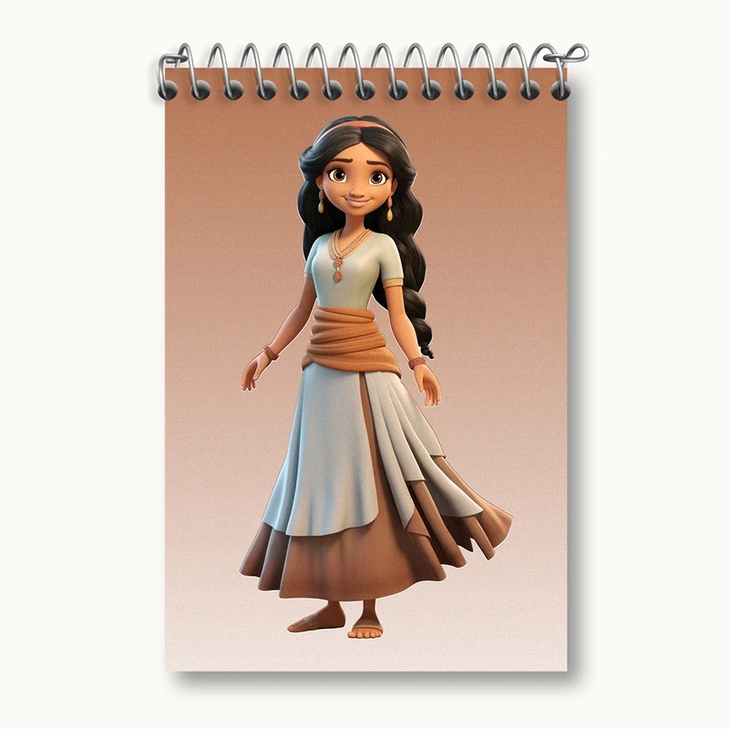 دفتر یادداشت 50 برگ خندالو مدل دخترانه کد F2653