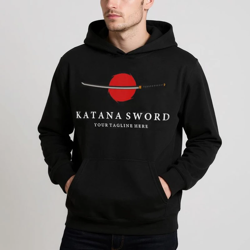 هودی مردانه مدل کاتانا سامورایی کد anm085