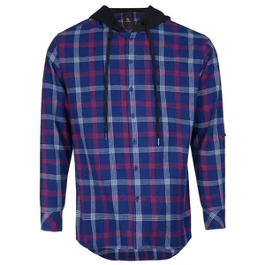 پیراهن آستین بلند مردانه جوتی جینز مدل کلاهدار کد 092