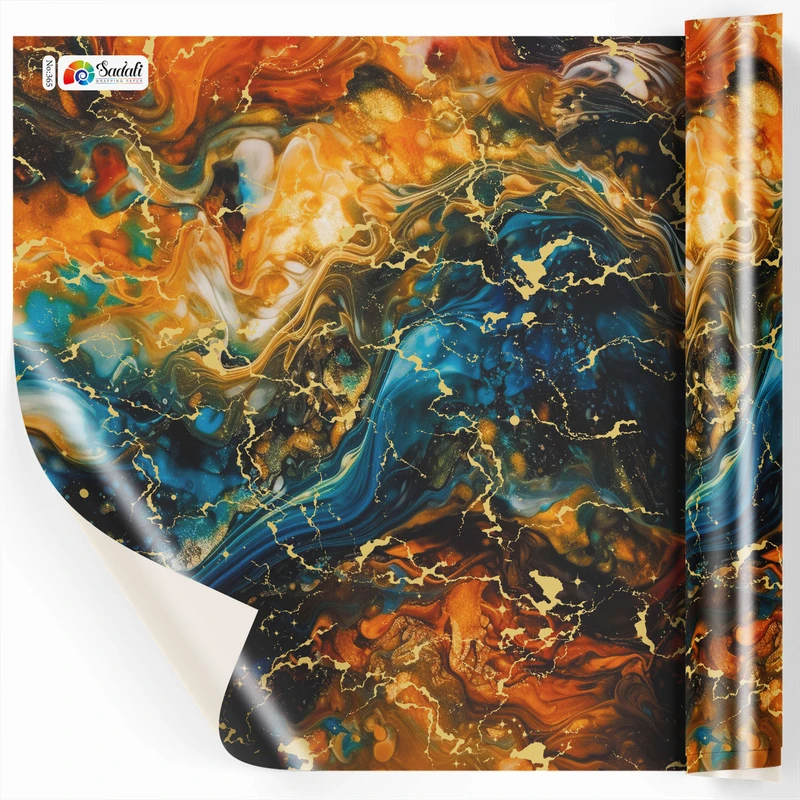 کاغذ کادو صدفی طرح آبرنگی 365 سایز 100*70 سانتی متر بسته 2 عددی 