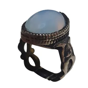 انگشتر نقره مردانه مدل اپال رامو تایلندی ORT28220