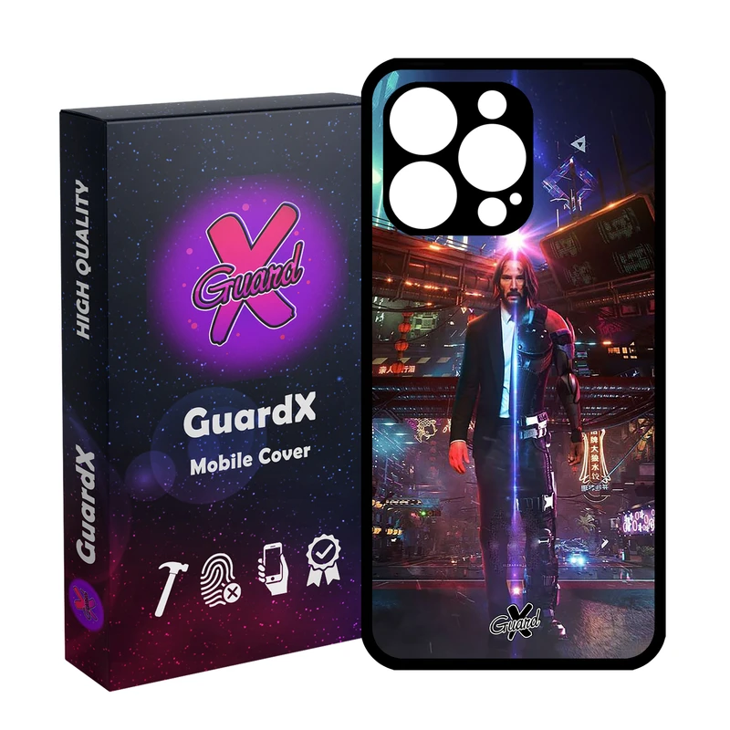 کاور گارد ایکس طرح John Wick مدل Glass10077 مناسب برای گوشی موبایل اپل iPhone 13 Pro