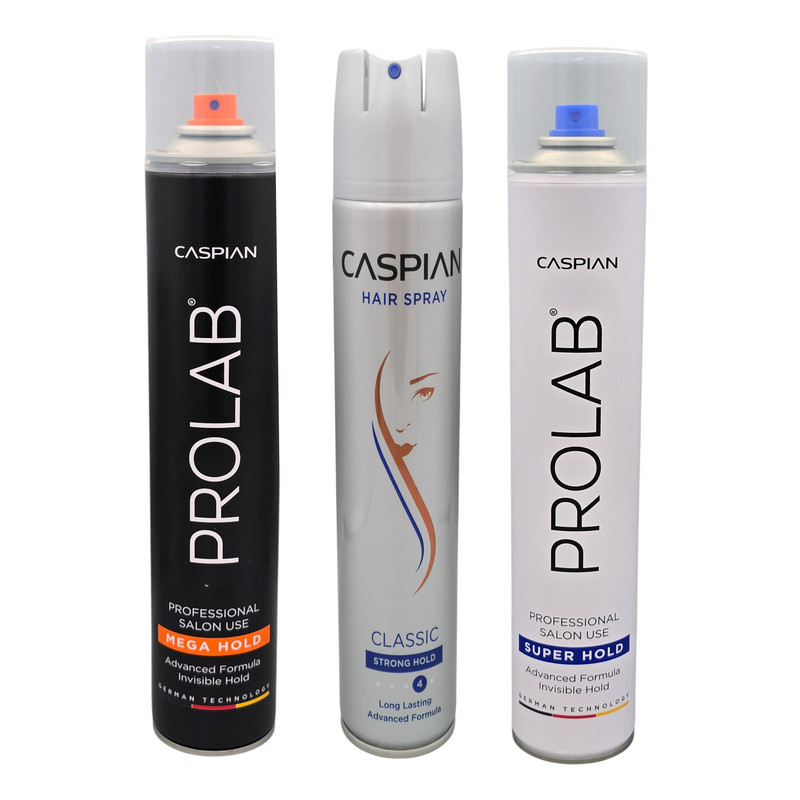 اسپری مو کاسپین مدل Classic Prolab حجم 500 میلی لیتر بسته 3 عددی