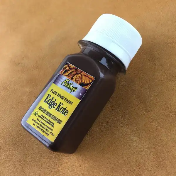 رنگ قهوه ای لبه چرم ادج کوت مدل BRN حجم 30 میلی لیتر بسته 3 عددی