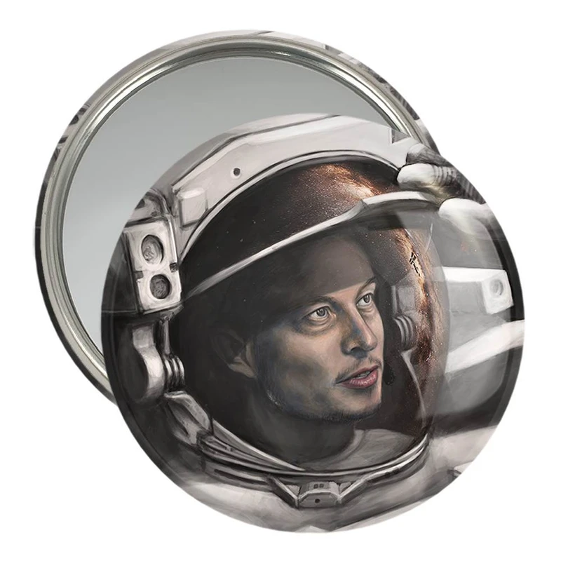 آینه جیبی خندالو مدل ایلان ماسک Elon Musk  کد 10923