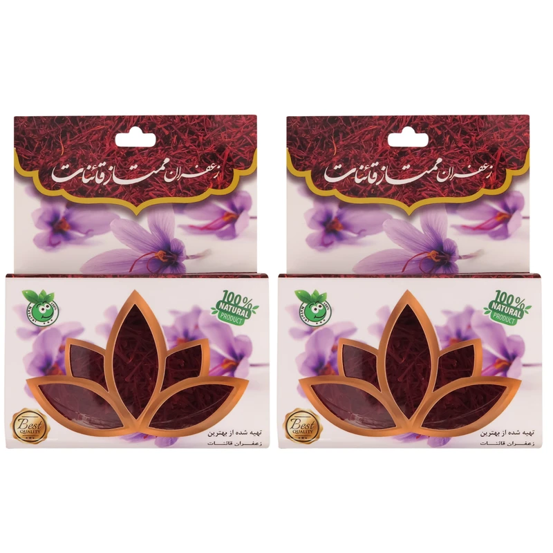 زعفران نگین قائنات - 1 مثقال بسته 2 عددی