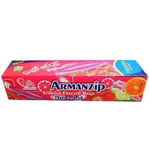کیسه زیپ دار آرمان زیپ مدل K_1012 بسته 60 عددی