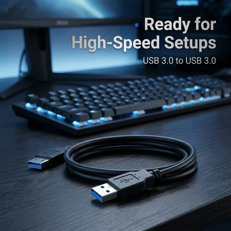 عکس شماره 4 : کابل لینک usb3.0 مدل sol50 طول 0.5 متر