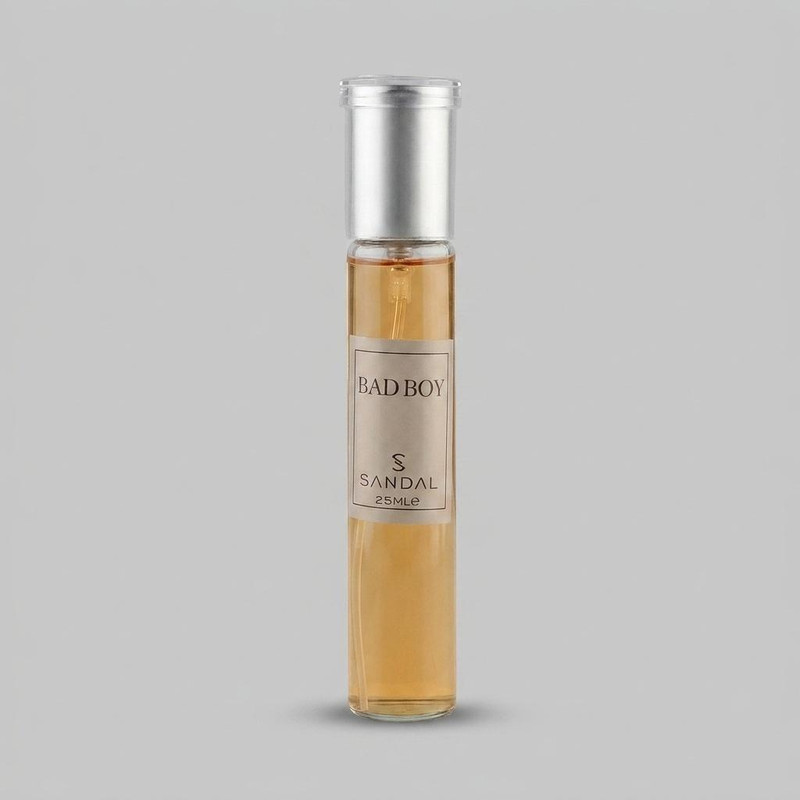 عطر جیبی مردانه صندل مدل Bad boy با رایحه خنک حجم 25 میلی‌لیتر